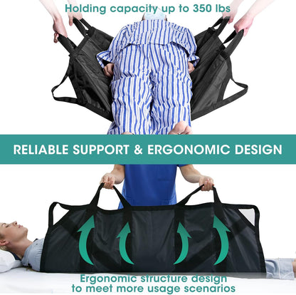 45" x 36" Positioning Bed Pad with Handles