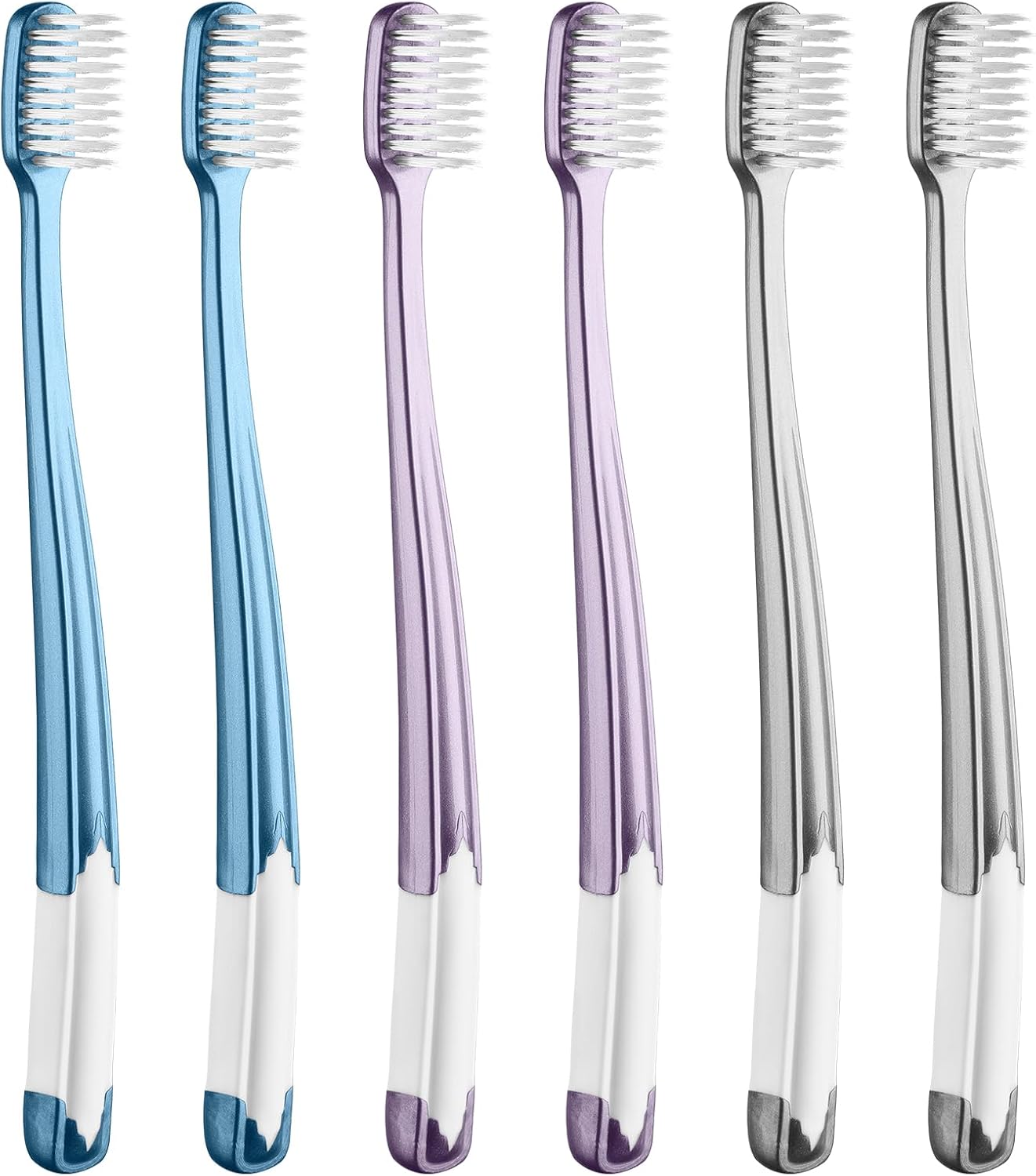 Soft Toothbrushes for Adults - 6 Count